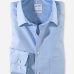 OLYMP LUXOR  COMFORT FIT Big Size Non Iron πουκάμισο - 07256410 Σιέλ