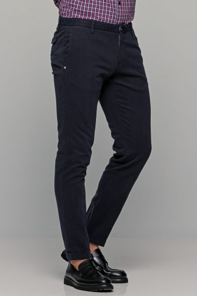 AT.P.CO. βαμβακερό ανδρικό παντελόνι chino  - A251SASA45799 Μπλε - Image 6