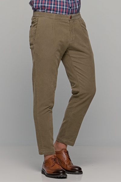 AT.P.CO. βαμβακερό ανδρικό παντελόνι jogger - A251BERLINO563080 Λαδί - Image 7