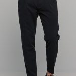 AT.P.CO. βαμβακερό ανδρικό παντελόνι jogger - A251BERLINO563999 Μαύρο