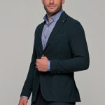 MICHAEL KORS 2κουμπο ανδρικό σακάκι - MK0BL01014-300 Πράσινο