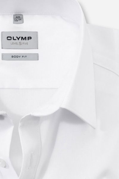 OLYMP LEVEL 5 EASY IRON  βαμβακερό ανδρικό πουκάμισο - 60906400 Άσπρο - Image 2
