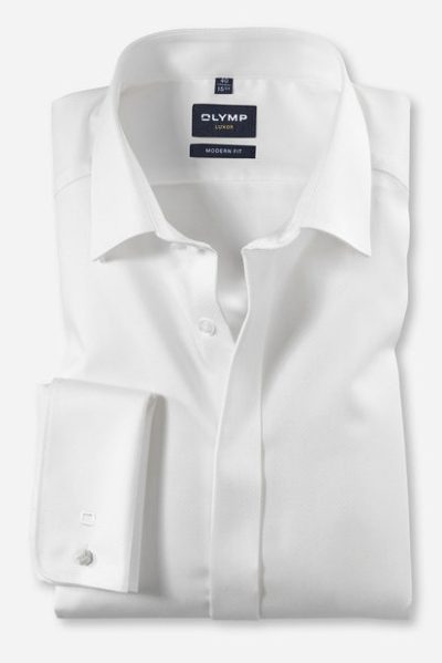 OLYMP LUXOR Modern Fit  ανδρικό πουκάμισο Non Iron - 07076520 Ιβουάρ