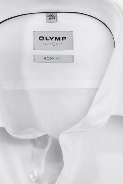 OLYMP LEVEL 5 EASY IRON  βαμβακερό ανδρικό πουκάμισο - 12766500 Άσπρο - Image 2