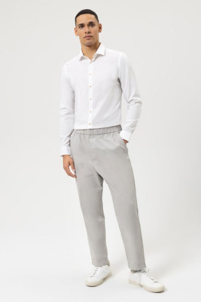 OLYMP LEVEL 5 SMART CASUAL βαμβακερό ανδρικό πουκάμισο - 32023400 Άσπρο - Image 2