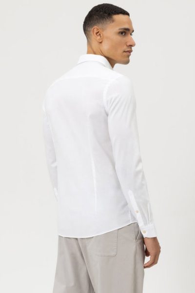 OLYMP LEVEL 5 SMART CASUAL βαμβακερό ανδρικό πουκάμισο - 32023400 Άσπρο - Image 3
