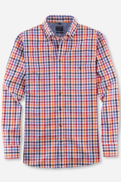 OLYMP Casual Modern Fit ανδρικό πουκάμισο - 40003435 Πορτοκαλί