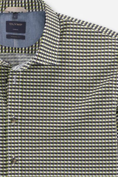 OLYMP Casual Modern Fit ανδρικό πουκάμισο - 40043447 Πράσινο - Image 2
