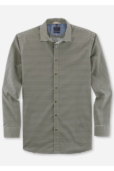 OLYMP Casual Modern Fit ανδρικό πουκάμισο - 40043447 Πράσινο