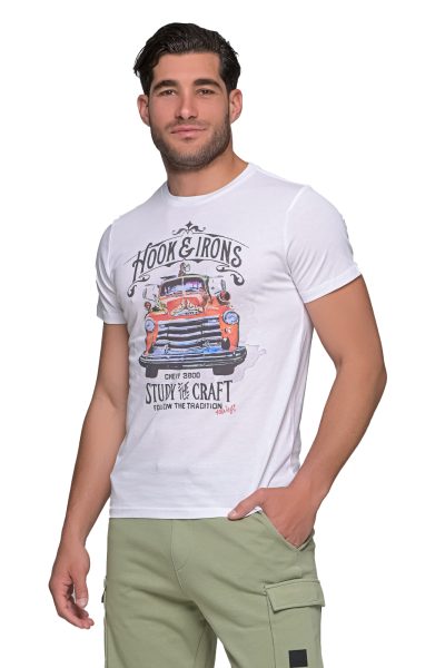 40WEFT κοντομάνικο ανδρικό t-shirt - PERRYS1414 IRONS - Άσπρο - Image 7