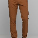 4ΟWEFT βαμβακερό παντελόνι chino - LENY1259W2441 κεραμιδί