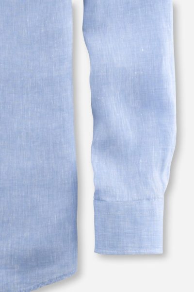 OLYMP Casual Modern Fit λινό ανδρικό πουκάμισο - 40263411 Σιέλ - Image 3