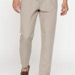 CARRERA παντελόνα λινή  με κορδόνι - 639L/1285A-264 Μπεζ