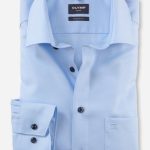 OLYMP LUXOR COMFORT FIT Big Size Non Iron πουκάμισο - 10544410 Σιέλ