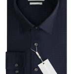 MICHAEL KORS Easy Iron μακρυμάνικο ανδρικό πουκάμισο - MK0DS01164411 Μπλε