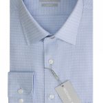 MICHAEL KORS Easy Iron μακρυμάνικο ανδρικό πουκάμισο - MK0DS01164455 Σιέλ