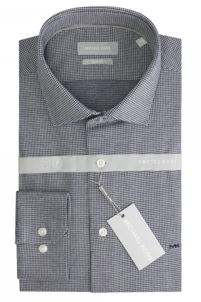 MICHAEL KORS Easy Iron μακρυμάνικο ανδρικό πουκάμισο - MK0DS01190400 Μπλε