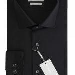 MICHAEL KORS Easy Iron μακρυμάνικο ανδρικό πουκάμισο - MK0DS1204001 Μαύρο