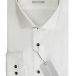 MICHAEL KORS Easy Iron μακρυμάνικο ανδρικό πουκάμισο - MK0DS01204100 Άσπρο