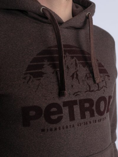 PETROL INDUSTRIES  ανδρικό φούτερ με κουκούλα - M3030SWH3587109 Καφέ - Image 7