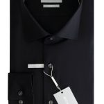 MICHAEL KORS Easy Iron μακρυμάνικο ανδρικό πουκάμισο - MK0DS01288001 Μαύρο