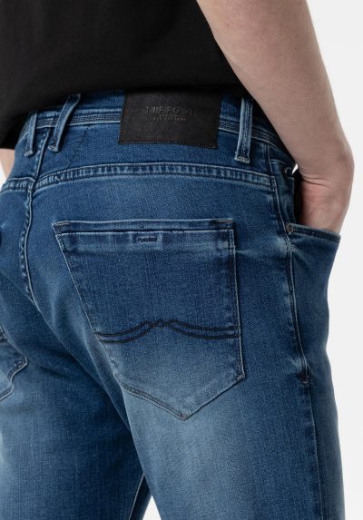 TIFFOSI ελαστικό ανδρικό παντελόνι jean - LIAM 371 10054369M10 Μπλε - Image 7