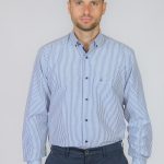 Poli Gianni Big Size casual ανδρικό πουκάμισο  - BS2773403 Ασπρο