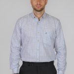 Poli Gianni ανδρικό καρό πουκάμισο - 3222102 Μπεζ