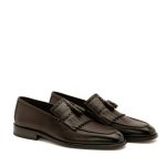 FENOMILANO ανδρικό δερμάτινο παπούτσι Loafer - KL 2419 καφε