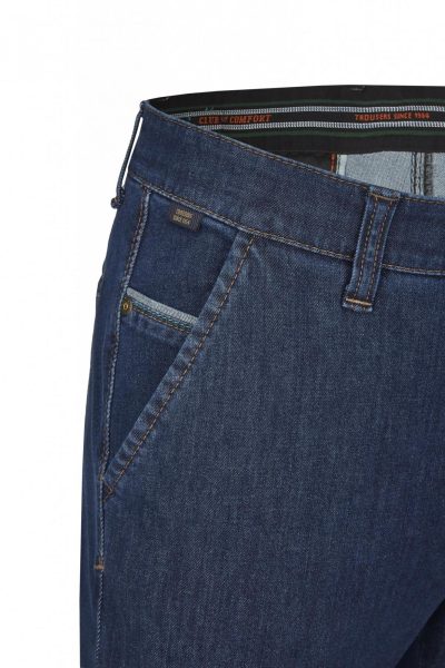 CLUB OF COMFORT ελαστικό ανδρικό παντελόνι jean - GARVEY705443 Μπλε - Image 5
