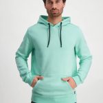 Carsjeans ανδρικό βαμβακερό φούτερ με κουκούλα - 4037934 Μιντ