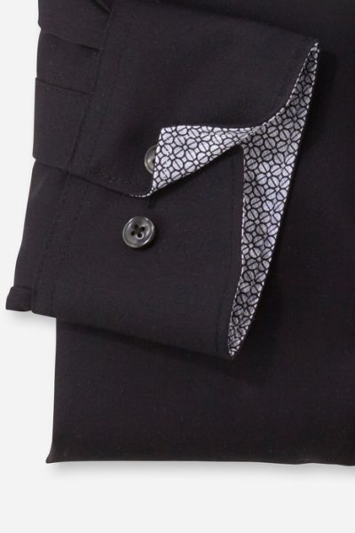 OLYMP LUXOR COMFORT FIT Big Size Non Iron πουκάμισο - 07136468 Μαύρο - Image 4