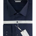 MICHAEL KORS μακρυμάνικο ανδρικό πουκάμισο evening shirt - MK0DS01394-411 Μπλε