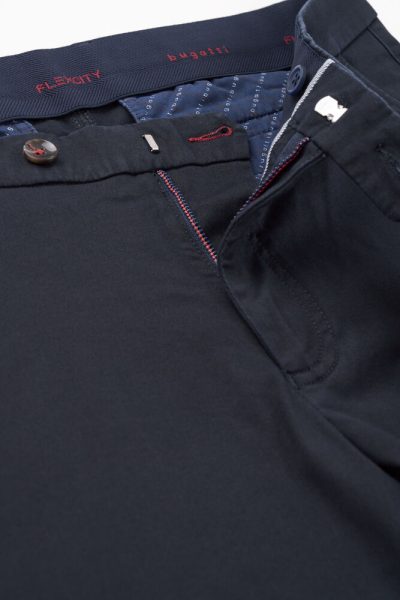 BUGATTI ανδρικό βαμβακερό παντελόνι chino - 438466394B390 ΜΠΛΕ - Image 5