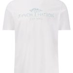 FYNCH HATTON ανδρικό tshirt κοντό μανίκι  -1503-1310-802 Άσπρο