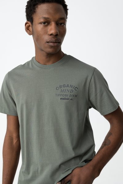 TIFFOSI ανδρικό κοντομάνικο t-shirt - 10059011-802 Χακί - Image 5