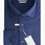 MICHAEL KORS μακρυμάνικο ανδρικό πουκάμισο - MK0DS01546411 Μπλε