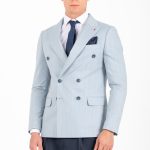 VITTORIO ανδρικό σταυρωτό σακάκι -  900-25-FLORIDA LIGHT BLUE
