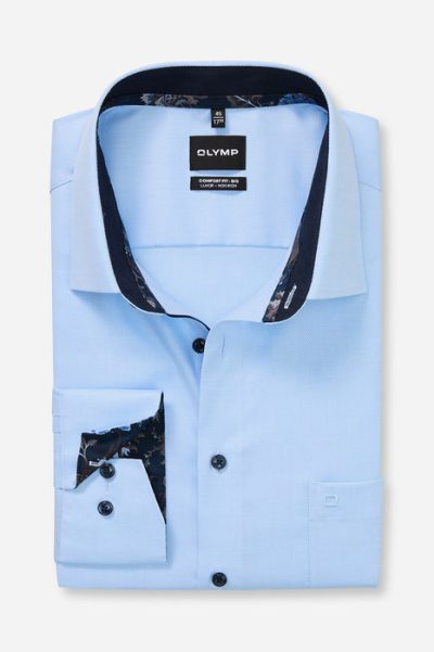 OLYMP LUXOR COMFORT FIT Big Size Non Iron πουκάμισο - 14008411 ΣΙΕΛ