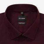 OLYMP LUXOR COMFORT FIT Big Size Non Iron πουκάμισο - 14068437 μπορντό - Image 2