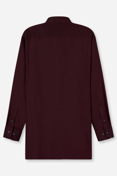 OLYMP LUXOR COMFORT FIT Big Size Non Iron πουκάμισο - 14068437 μπορντό - Image 4