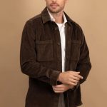 FYNCH HATTON ανδρικό χειμέρινό overshirt - 1509 9004 861 BROWN