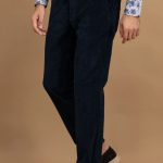 FYNCH HATTON ανδρικό παντελόνι κοτλέ - 1510 2805 688 BLUE