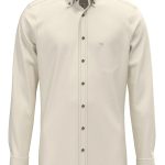 FYNCH HATTON ανδρικό πουκάμισο φανέλα - 1510 8290 838 BEIGE