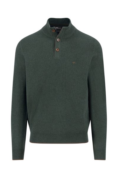 FYNCH HATTON ανδρικό πλεκτό - 1514 219 737 DARK GREEN - Image 6