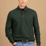 FYNCH HATTON ανδρικό πλεκτό - 1514 219 737 DARK GREEN