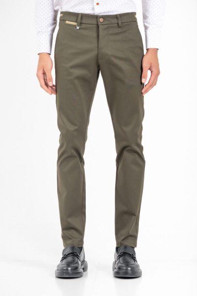 VITTORIO βαμβακερό chino παντελόνι - 500-2526-COMO ΛΑΔΙ