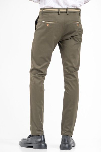 VITTORIO βαμβακερό chino παντελόνι - 500-2526-COMO ΛΑΔΙ - Image 3