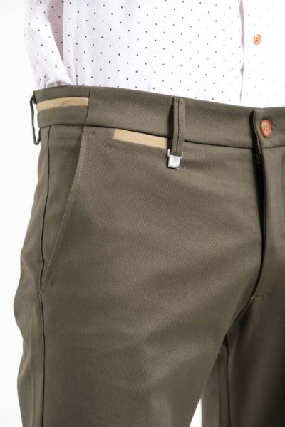 VITTORIO βαμβακερό chino παντελόνι - 500-2526-COMO ΛΑΔΙ - Image 6