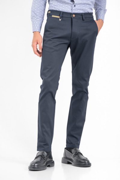 VITTORIO βαμβακερό chino παντελόνι - 500-2526-COMO ΜΠΛΕ - Image 6